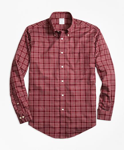 Brooks Brothers Non-iron Regent Fit Herringbone Multi-tattersall Sport Shirt