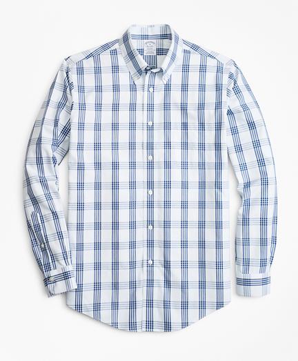 Brooks Brothers Non-iron Regent Fit Bold Windowpane Sport Shirt