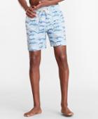 Brooks Brothers Montauk 6 Whale Print Swim Trunks