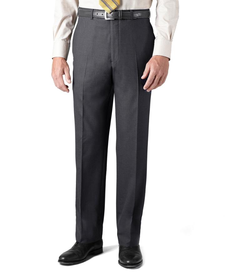 Brooks Brothers Men's Country Club Saxxon Wool Madison Fit Plain-front Trousers