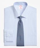 Brooks Brothers Men's Non-iron Regular Fit Music Stripe Stretch Dress Shirt
