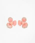 Brooks Brothers Women's Pansy Floral Earrings