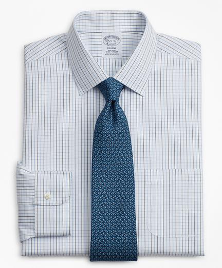 Brooks Brothers Regent Fitted Dress Shirt, Non-iron Grid Check