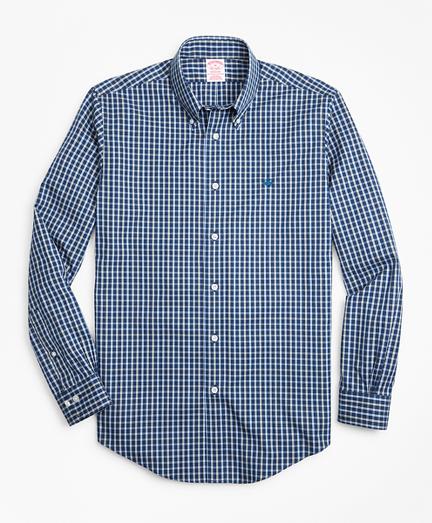 Brooks Brothers Non-iron Madison Fit Brushed Windowpane Sport Shirt