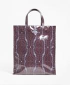 Brooks Brothers Scroll-print Coated Canvas Tote