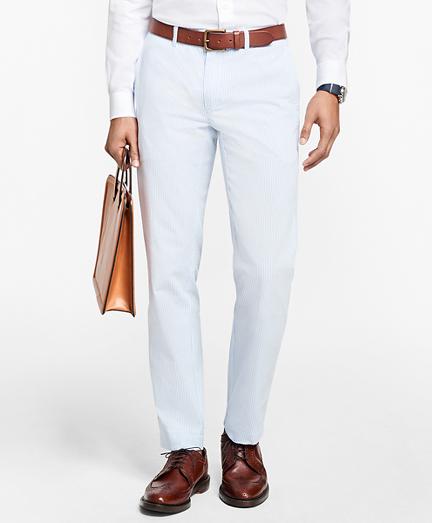 Brooks Brothers Slim-fit Stripe Seersucker Chinos