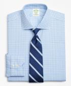 Brooks Brothers Men's Stretch Extra Slim Fit Slim-fit Dress Shirt, Non-iron Royal Oxford Gingham