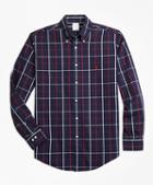 Brooks Brothers Non-iron Regent Fit Double-windowpane Sport Shirt