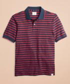 Brooks Brothers Striped Cotton Slub Jersey Polo Shirt