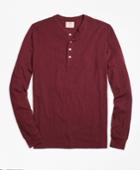 Brooks Brothers Men's Long-sleeve Slub Henley