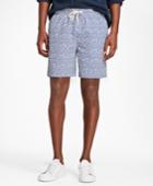 Brooks Brothers Men's Montauk 6 Tropical Print Swim Trunks