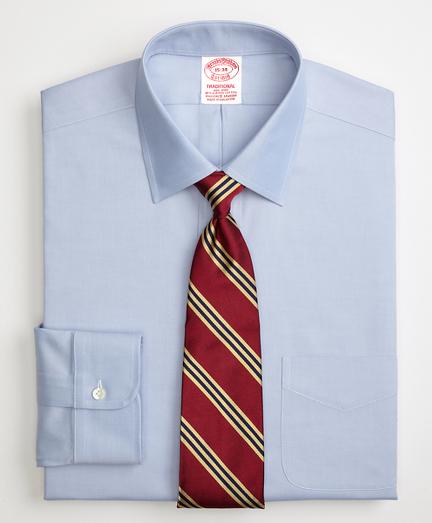 Brooks Brothers Stretch Traditional Relaxed-fit Dress Shirt, Non-iron Spread Collar
