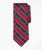 Brooks Brothers Argyll And Sutherland With Golden Fleece Stripe Tie