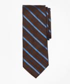 Brooks Brothers Herringbone Ground Bar Stripe Tie