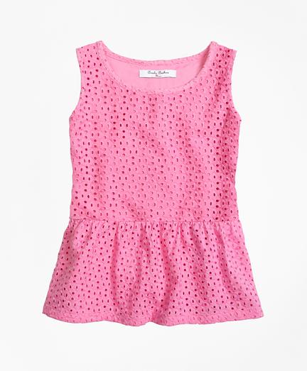 Brooks Brothers Cotton Eyelet Blouse