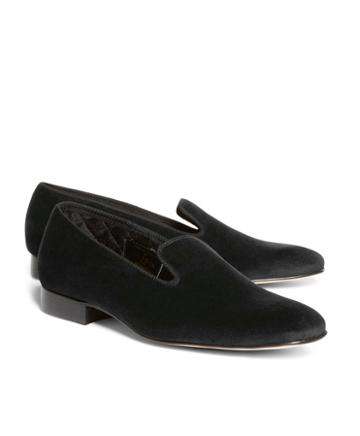 Brooks Brothers Velvet Slippers
