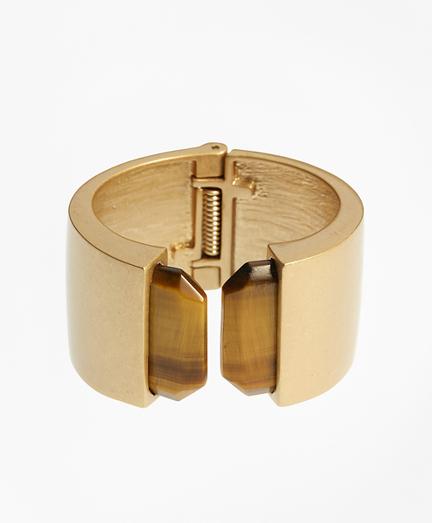 Brooks Brothers Hinged Tigereye Cuff
