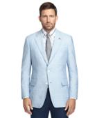 Brooks Brothers Regent Fit Blue Chambray Patch Sport Coat