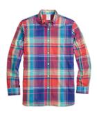 Brooks Brothers Regent Fit Sodalite Madras Sport Shirt