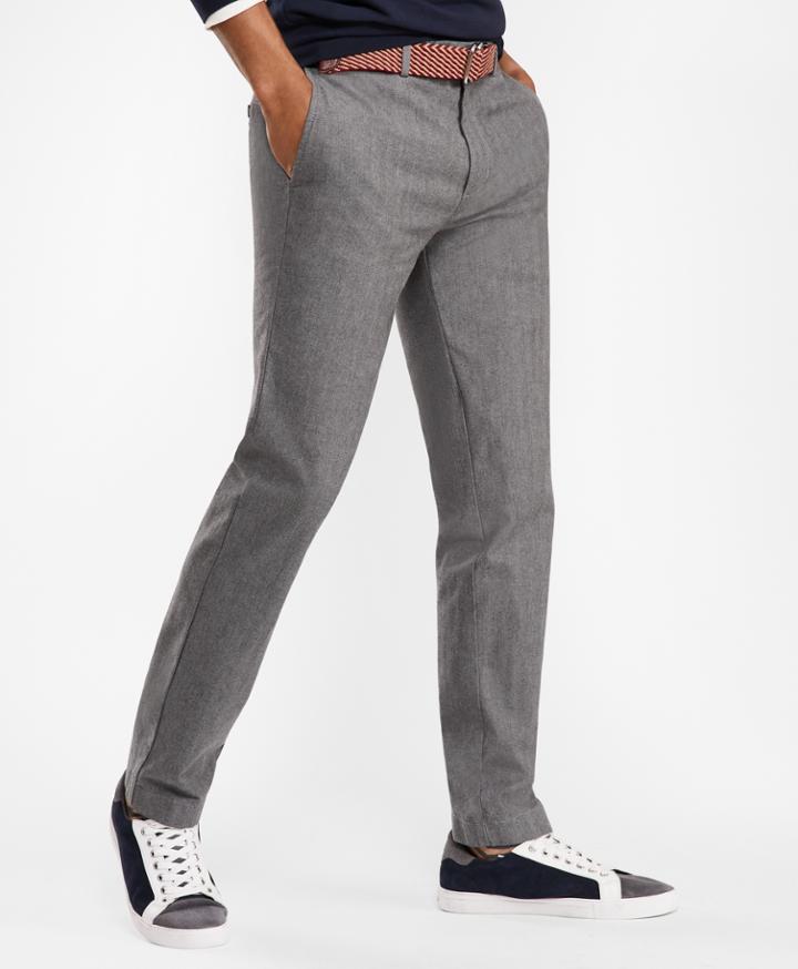 Brooks Brothers Men's Slim Herringbone Twill Chinos