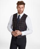 Brooks Brothers Men's Glen Plaid Five-button Vest