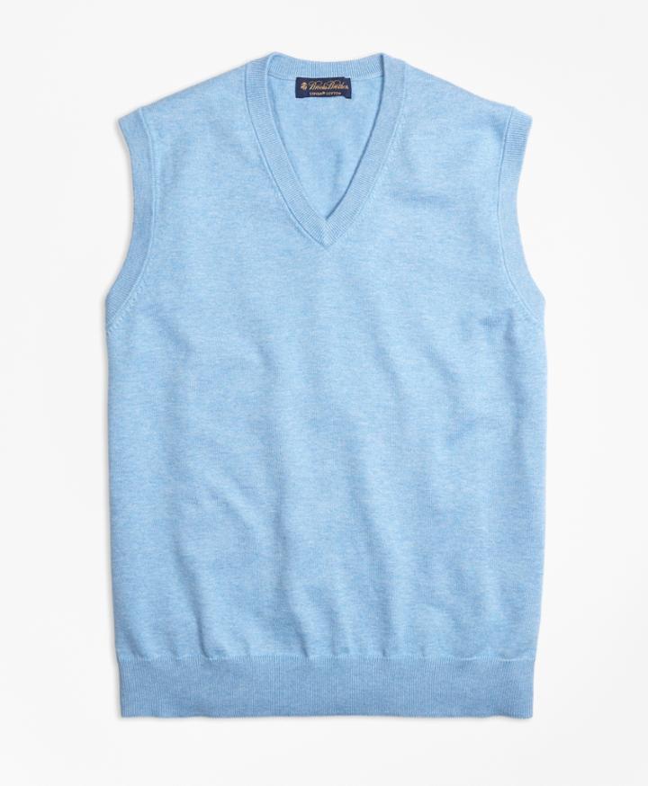 Brooks Brothers Men's Supima Cotton V-neck Vest