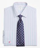 Brooks Brothers Regent Fitted Dress Shirt, Non-iron French Cuff Hairline Track Stripe