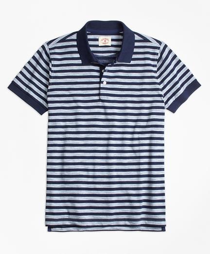 Brooks Brothers Sailor Stripe Jersey Polo Shirt