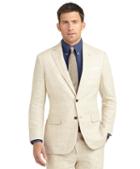 Brooks Brothers Madison Fit Plaid Linen Suit