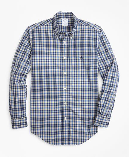 Brooks Brothers Regent Fit Graph Plaid Zephyr Sport Shirt