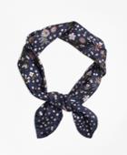 Brooks Brothers Women's Floral-print Silk Square Scarf