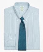 Brooks Brothers Milano Slim-fit Dress Shirt, Non-iron Framed Double Stripe
