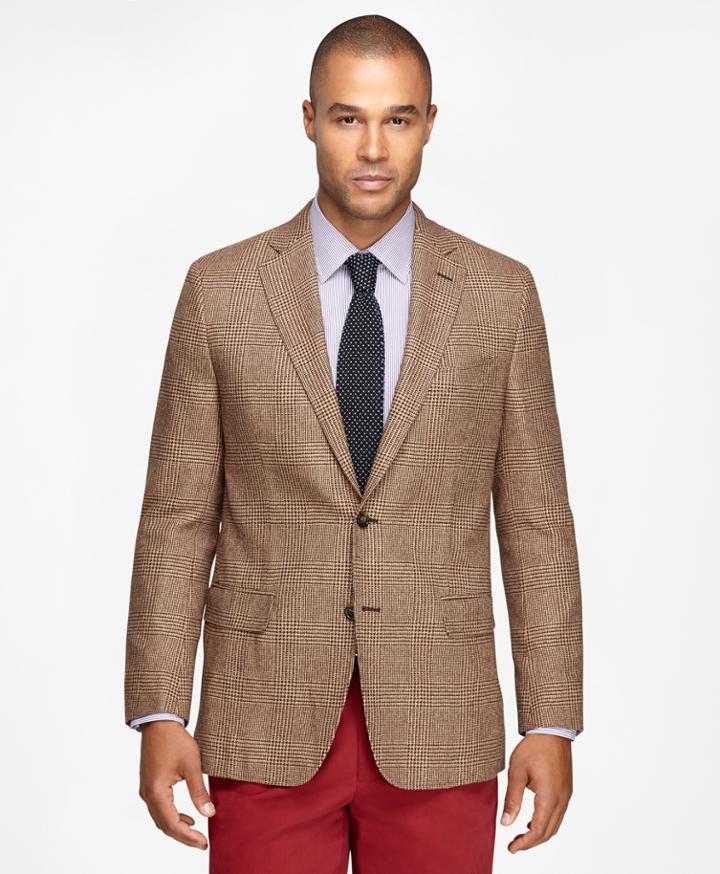Brooks Brothers Men's Fitzgerald Fit Large Plaid Sport Coat