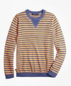Brooks Brothers Supima Cotton Striped Crewneck Sweater