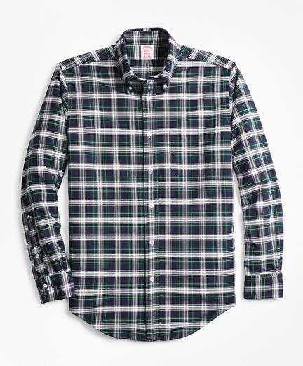 Brooks Brothers Madison Fit Oxford Tartan Sport Shirt