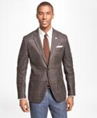 Brooks Brothers Milano Fit Saxxon Wool Plaid With Windowpane Sport Coat