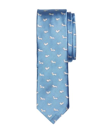 Brooks Brothers Dog Motif Slim Tie