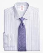 Brooks Brothers Men's Regular Fit Classic-fit Dress Shirt, Non-iron Alternating Double Stripe