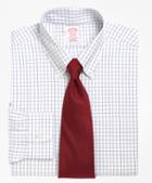 Brooks Brothers Non-iron Madison Fit Windowpane Dress Shirt