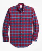 Brooks Brothers Men's Madison Fit Oxford Bold Plaid Sport Shirt