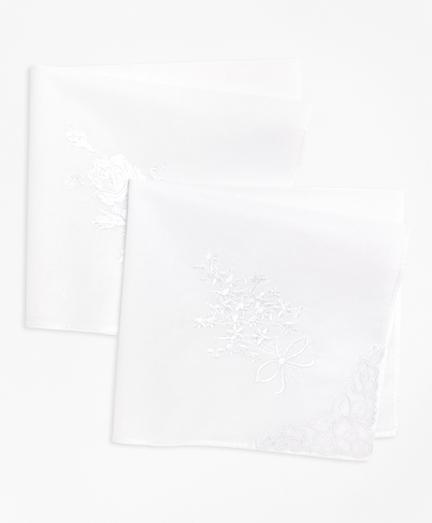 Brooks Brothers Women's Embroidered Handkerchiefs