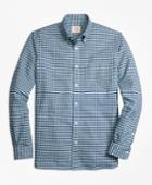 Brooks Brothers Men's Checkered Oxford Sport Shirt