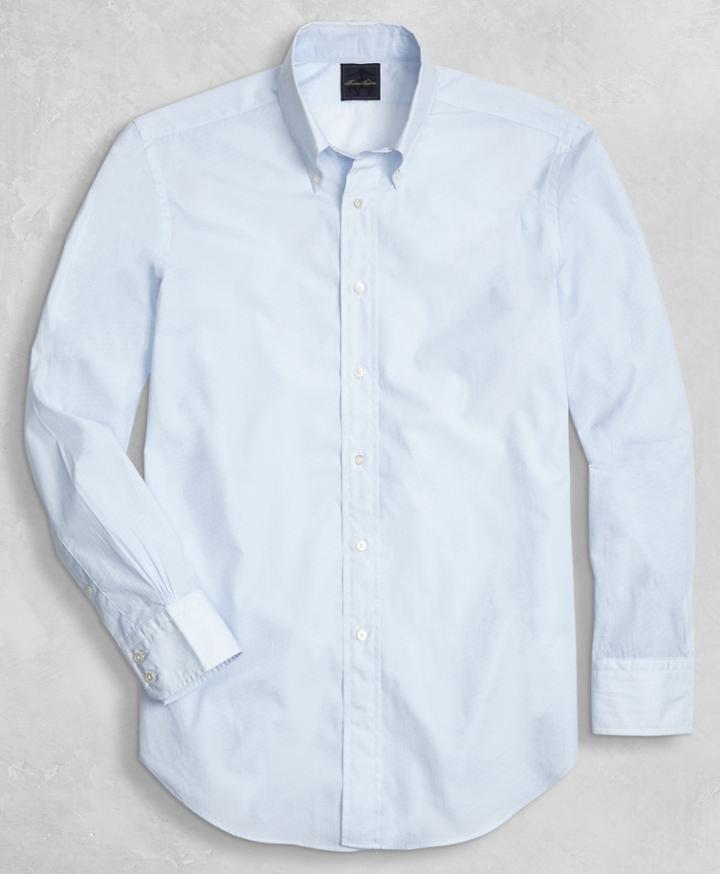 Brooks Brothers Men's Golden Fleece Regent Fit Micro Print Sport Shirt