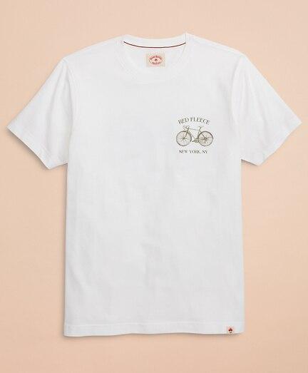 Brooks Brothers Red Fleece Bicycle Graphic T-shirt
