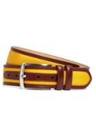 Brooks Brothers Men's Grosgrain And Leather Belt