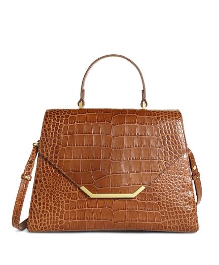 Brooks Brothers Medium Exotic Embossed Satchel