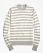 Brooks Brothers Men's Variegated Stripe Crewneck Sweater