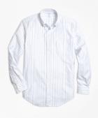 Brooks Brothers Regent Fit Oxford Small Stripe Sport Shirt