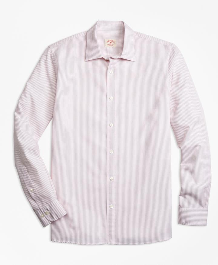 Brooks Brothers Men's Nine-to-nine Cotton Poplin Stripe Shirt