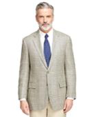 Brooks Brothers Men's Madison Fit Plaid With Windowpane Sport Coat